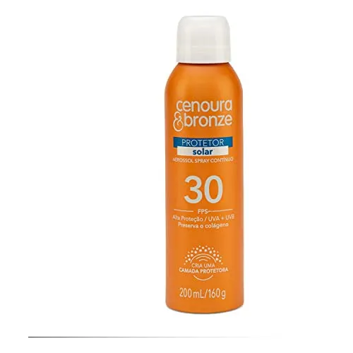 Cenoura e Bronze Protetor Solar Aerossol Cenoura E Bronze Fps30 200Ml Cenoura E Bronze