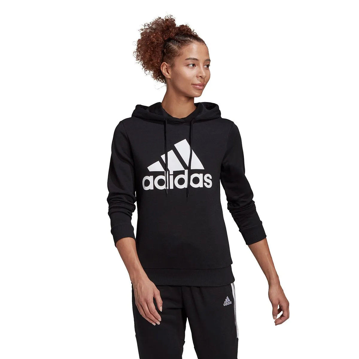 Moletom Adidas Logo Capuz Feminino