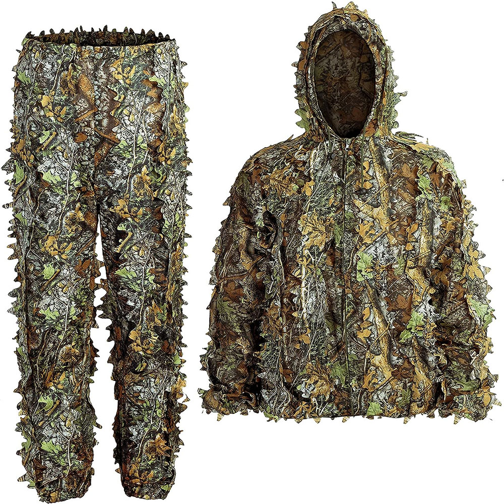 [Taxas inclusas] 3D Ghillie Suit para homens e mulheres, roupa de combate tático, roupa de caça camuflada, roupa de tiro CS