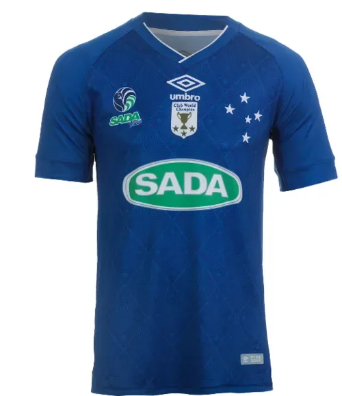 Camiseta Masc. Umbro SADA Cruzeiro Vôlei Of.3 - Royal/Branco - Penta Campeão Mundial
