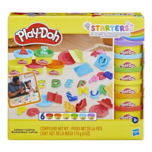 Conjunto De Massinhas Play-doh Moldes De Letras Hasbro E8532xb21 Amarelo