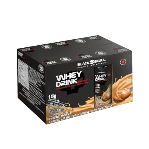 [R$4,30 cada] WHEY DRINK GOURMET - PRONTO PARA BEBER - PACK 8 UNID WHEY DRINK GOURMET 250mL - DOCE DE LEITE - 8 UNID