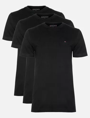 Kit Camisetas Tommy Hilfiger Masculina Essential Preta 3un