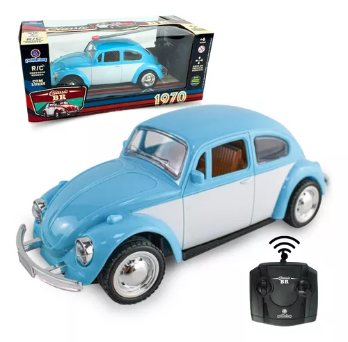 Carrinho Controle Remoto Fusca Clássico Recarregavel Com Luz