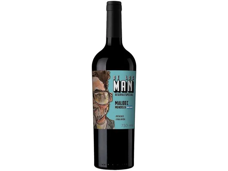 [4 unid R$ 24 cada] Vinho Tinto Seco De Los Man Premium