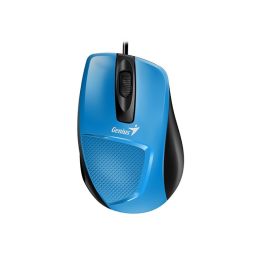 Mouse Genius DX-150X C/ Fio Ergonômico Azul - 31010231102