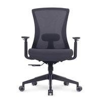 Cadeira de escritório Office DT3 Vicenza Dark, Até 120Kg, Ajsute de Ângulo, Cinza