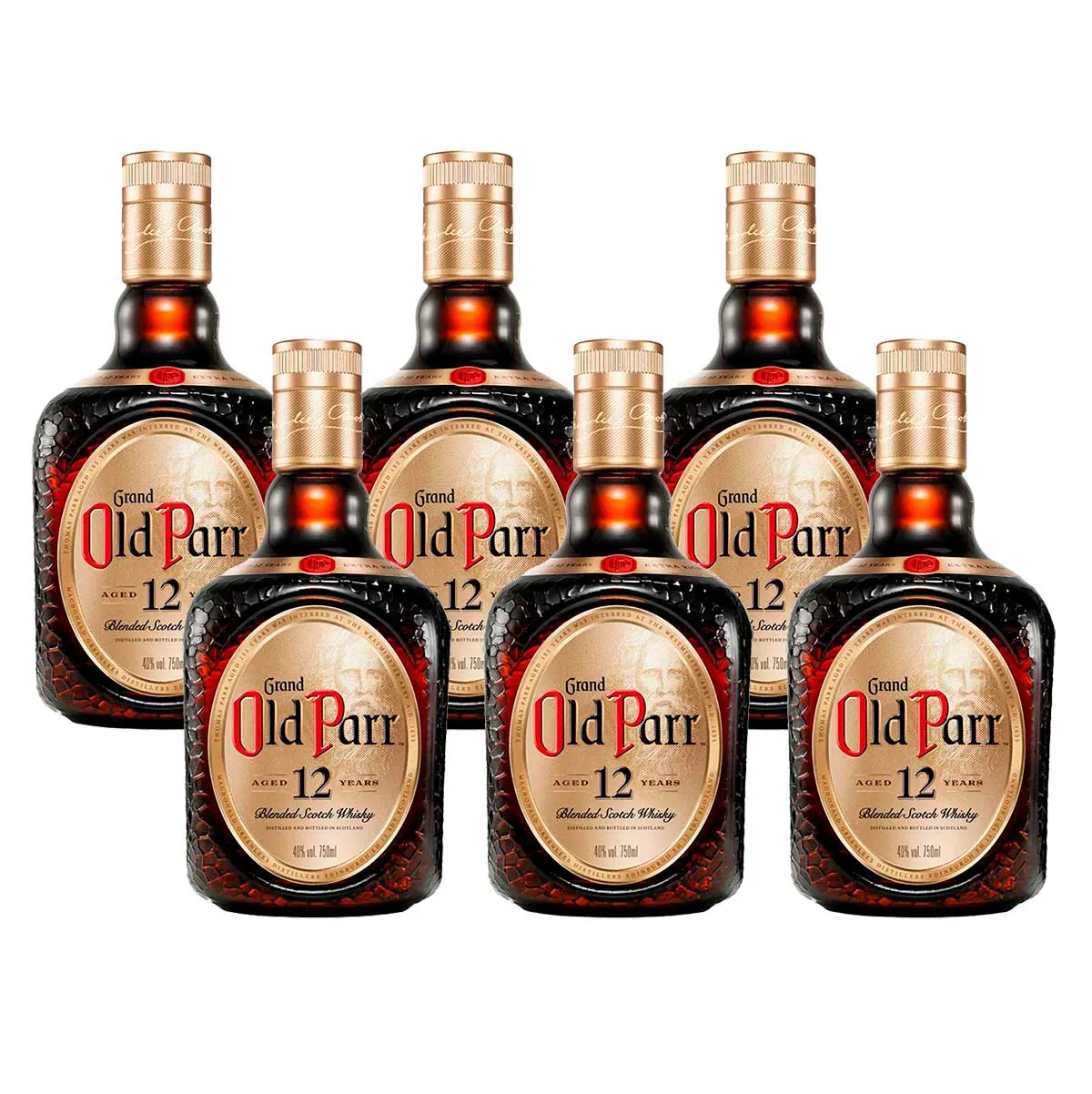 [90R$ a unidade] Whisky Old Parr 750ml 6 Unidades