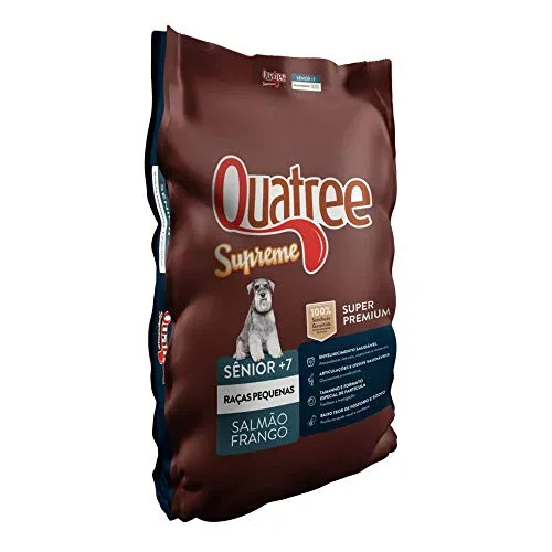 Ração Quatree Supreme para Cães Sênior de Raças Pequenas Sabor Salmão e Frango 10kg