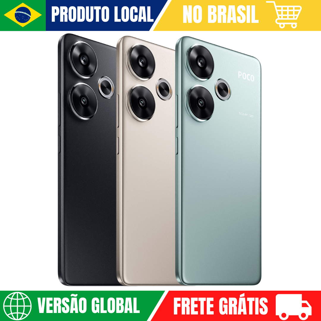 [Com Taxa/ Cashback R$2113] Smartphone Xiaomi Poco F6 5G Global: Snapdragon 8 Gen 3, 50MP, 120W 256GB/8gb