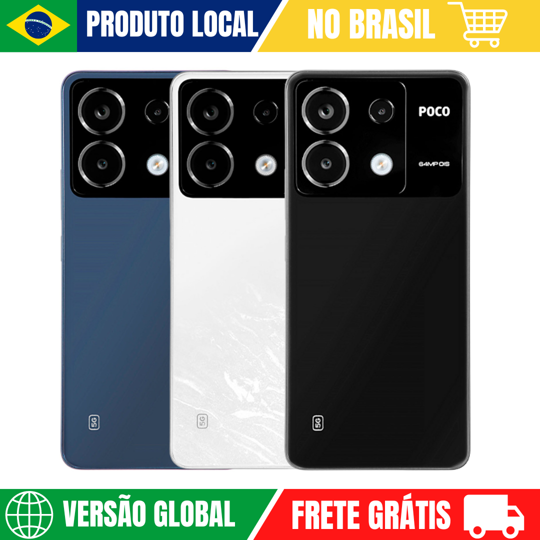 [Com Taxa/ Cashback R$1618] Smartphone Xiaomi Poco X6 5G 256GB/ 8gb