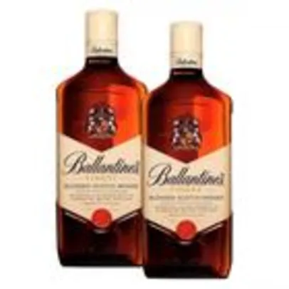 [R$49 a Unidade] Kit Whisky Escocês Ballantines Finest 750ml com 2 unidades