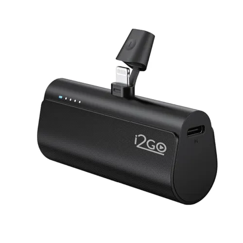 I2GO, Carregador Portátil (Power Bank), Pocket, 5000mAh, Não Necessita Cabos, Modelo Lightning