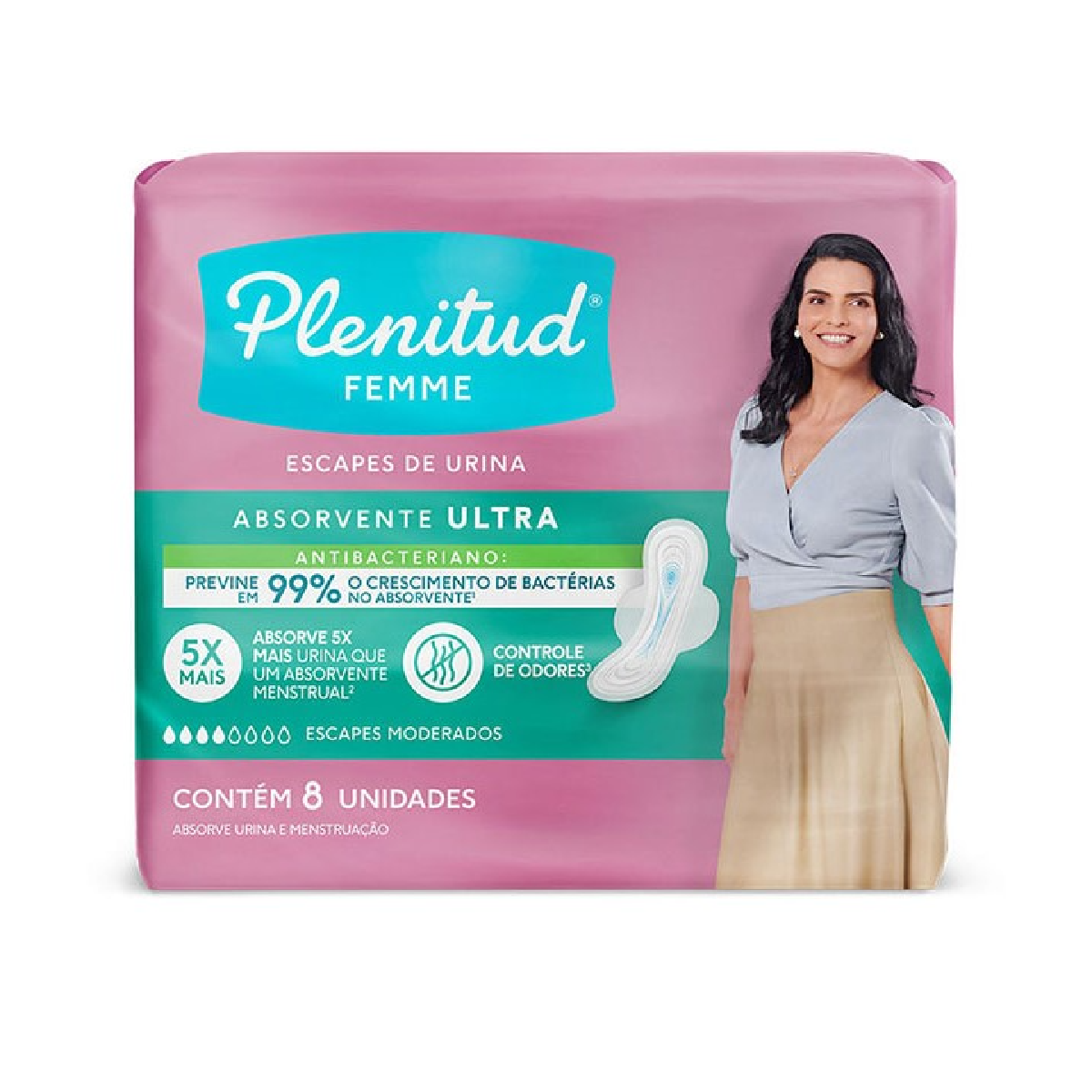 Absorvente Geriatrico Plenitud Femme Ultra 8 Unidades