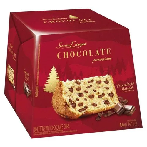 [App] Panettone Premium com Gotas de Chocolate 400g - Santa Edwiges