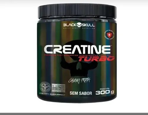 Creatina Turbo Pote 300g - Black Skull