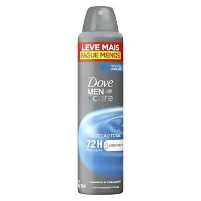 (R$13,08 Mais por Menos) Dove Antitranspirante Aerossol Cuidado Total Men + Care 250 ML, Leve Mais e Pague Menos,