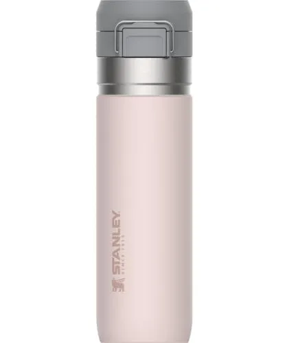 Stanley - Garrafa de água térmica Quick Flip, isolada em aço inoxidável para bebidas quentes e frias, resistente a fugas, 710 ml, Rose Quartz