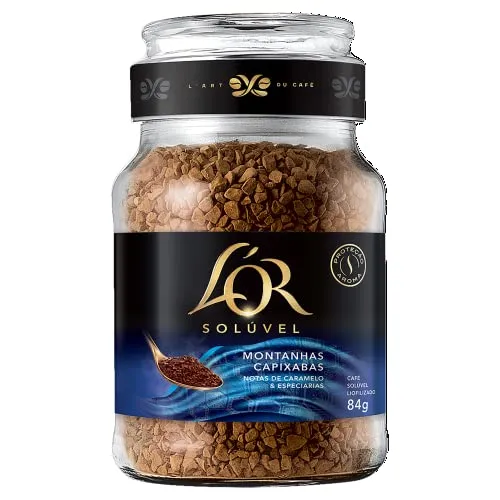 [REC/+POR- R$13,75 Unid.] 12X L'or, Café Solúvel Montanhas Capixabas Vidro 84g