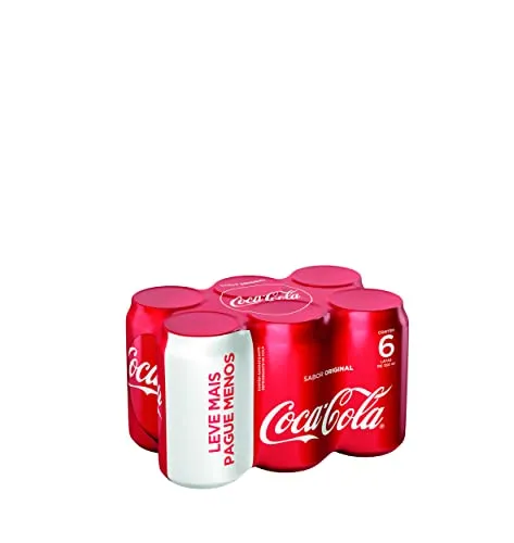 [2und ou + por R$ 16,48] Pack de Coca-Cola Lata 350ML 6 unidades