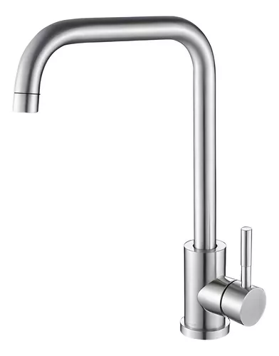 Torneira Para Cozinha Misturador De Inox Flexível Giratória Simples Moderna Móvel Agua Quente E Fria Alta Pressão