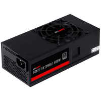 Fonte Pcyes TFX, 400W, Real, PFC Ativo, Para Gabinete Slim, Preta