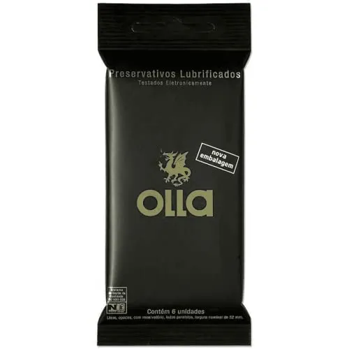 [REC] Olla Preservativo Camisinha Lubrificado - 6 Unidades 6Un Pacote De 6