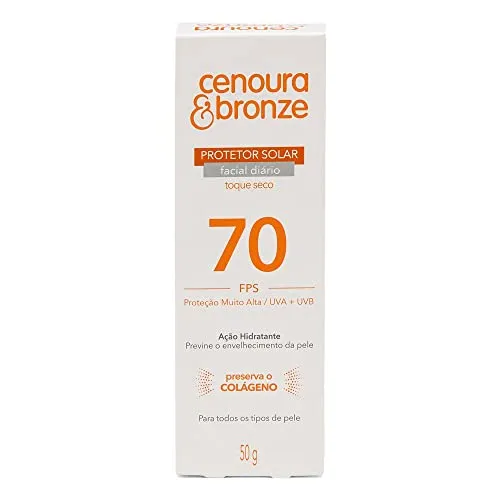 (REC) Cenoura e Bronze Protetor Solar Facial Fps70 - 50 g