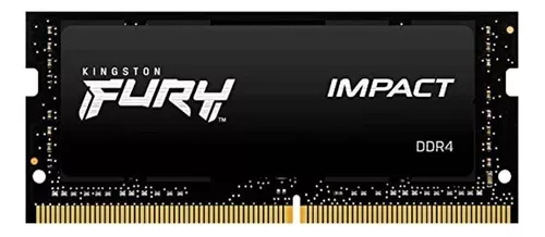 (R$110 Cupom) Memória RAM DDR4 Para Notebook 8gb Kingston Fury Impact 3200Mhz