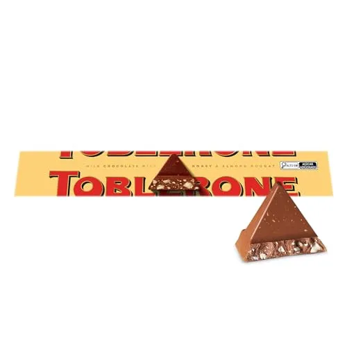 (R$15,29 Mais por Menos) TOBLERONE Chocolate Ao Leite Nougat De Mel E Amêndoas Toblerone Caixa 100G - Importado