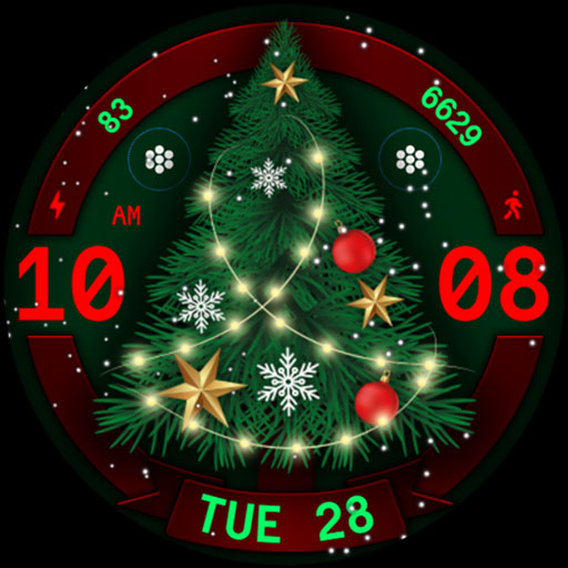 Christmas Tree Watch Face 083