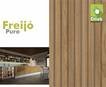 Painel Ripado Freijó Puro 1,64m²  Moldurarte