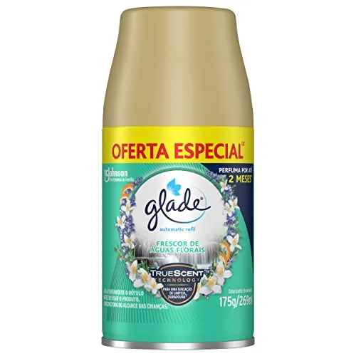 (REC) Glade Aromatizador de Ambiente Automático, Glade Refil, Odorizador de Ambiente, Frescor de Águas Florais, 269ml