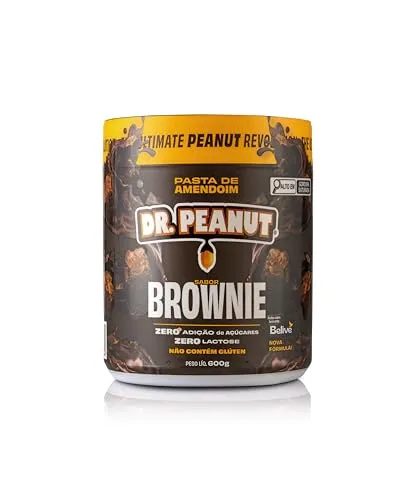 Dr Peanut Pasta De Amendoim Sabor Brownie Com Whey Protein 600G Dr. Peanut