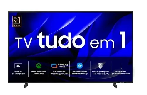 Smart TV Samsung 75" Polegadas Crystal UHD 4K 75DU8000 2024, Painel Dynamic Crystal Color e Gaming Hub