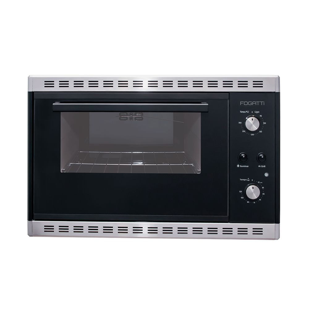 Forno Elétrico de Embutir Fogatti ESI 45L Inox/Preto 10055078