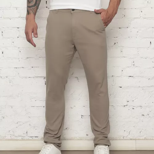 Calça Masculina De Sarja Premium Esporte Fino Bolso Faca