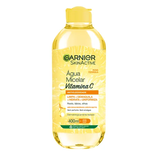 Água Micelar Garnier SkinActive Antioleosidade Vitamina C 400ml