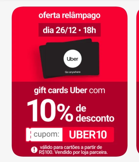 GIFT CARD UBER COM 10% off