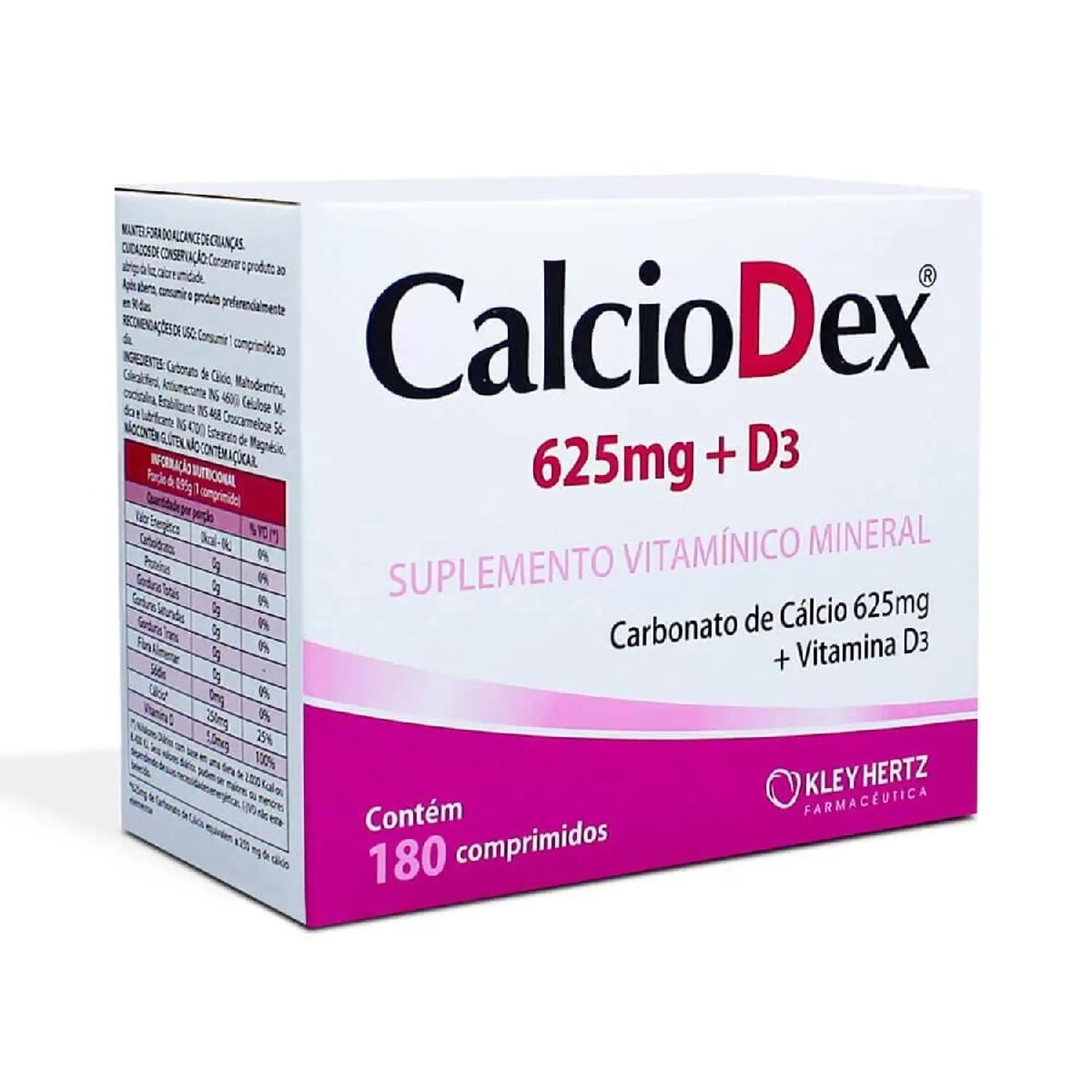 Calciodex 625mg + D3 180 Comprimidos