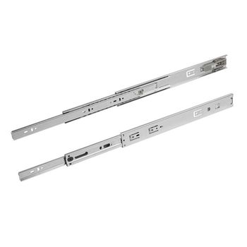 Corrediça Telescópica larga Zincado Abertura Total Abertura por Toque 500mm 45KG Leo