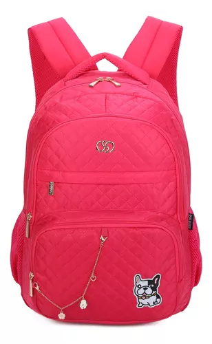 Bolsa Mochila Tiana Poliéster Santino Pink Sab417u47