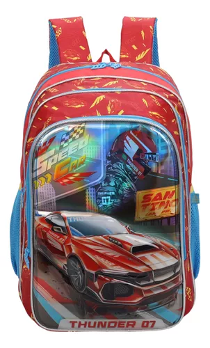 Mochila Speed Car Tunning Race Santino Pol Scm11u Vermelho