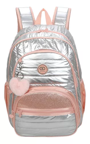 Mochila Sweet Girl Silver Wish Santino Sam233u Rosa Claro