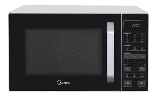 Micro-ondas Midea 35l Branco Porta Preta 220v Mxsa35p2