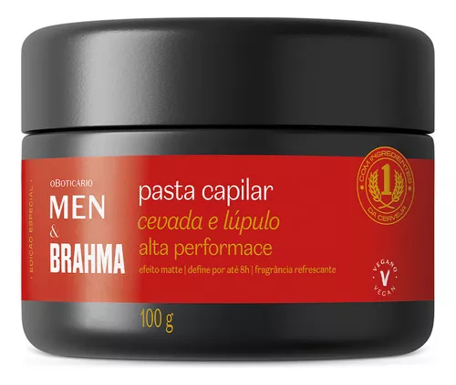 O Boticário Men E Brahma Pasta Capilar 100g