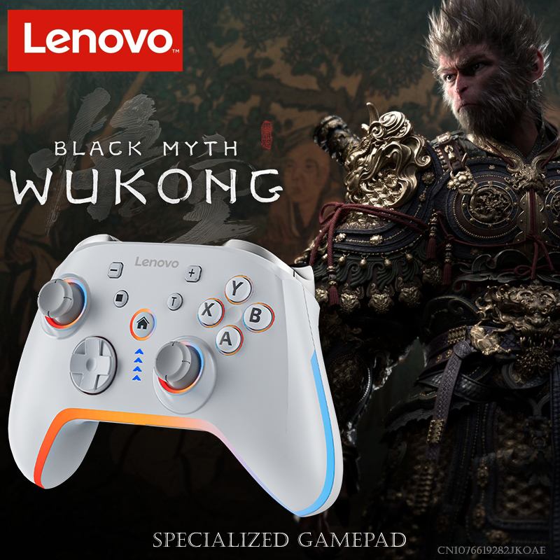 Lenovo-S03 Controlador de jogos sem fio Bluetooth PC Windows Android TV Mito Preto Wukong GamePad 3,5mm para Switch