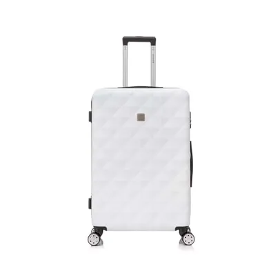 Mala de Viagem Madrid Rígida 360° Santino - ABEV501G (Branco) 47 x 32 x 75 cm