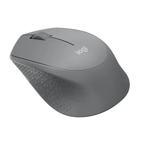 Mouse sem fio Logitech M280 com Conexão USB e Pilha Inclusa - Cinza