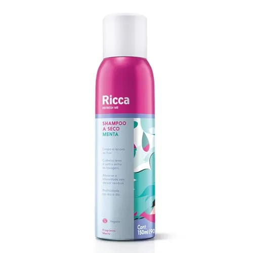 [Rec/+Por - R$11,39] Ricca Shampoo A Seco Menta 150ml